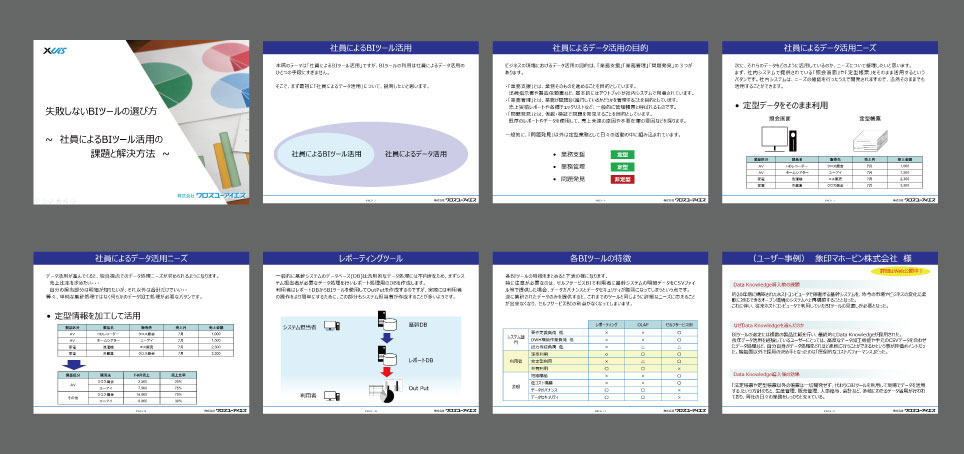 失敗しないBIツールの選び方 ~社員によるBIツール活用の課題と解決方法~